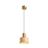 Cylinder Pendant Light Fixture Hanging Lamp Japanese Style