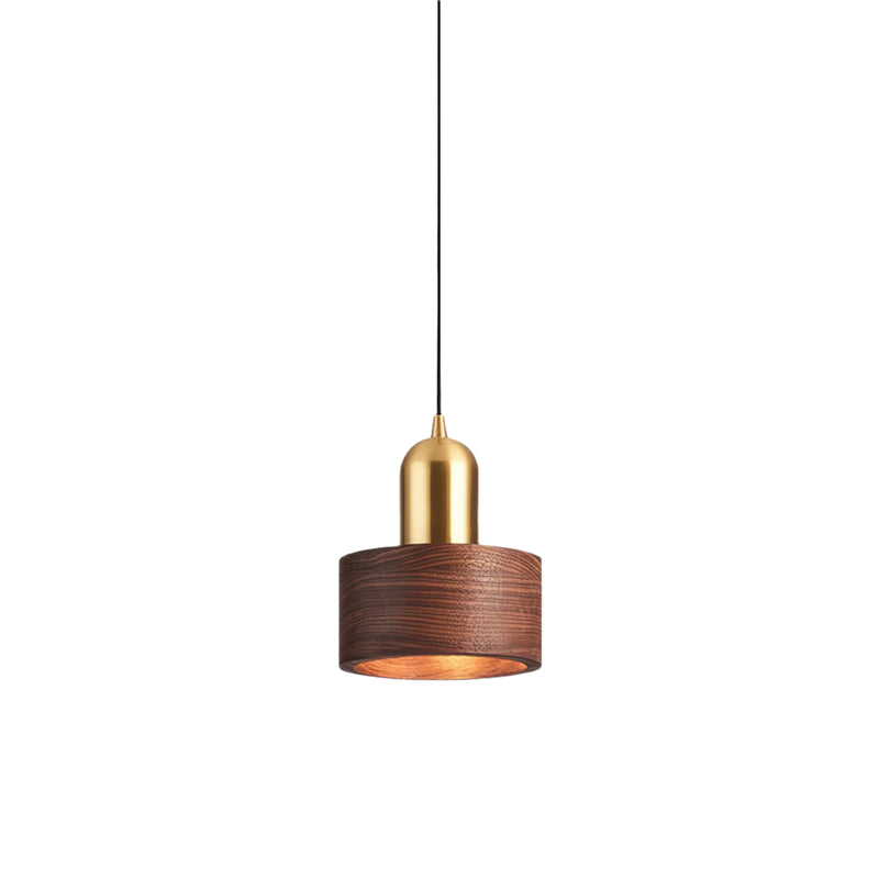Cylinder Pendant Light Fixture Hanging Lamp Japanese Style