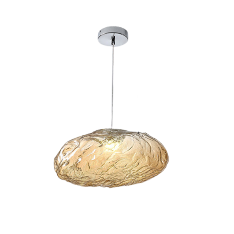 Minimalist Blown Glass Bubble Pendant Light