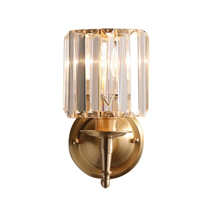 Vintage luxury crystal wall light