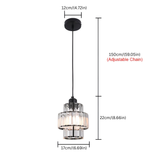 Fernando - Round Tiered Glass Crystal Ceiling Pendant Light