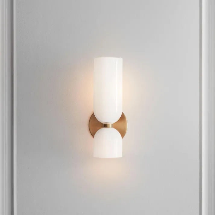 Double Head Glass Wall Lamp Led Sconce