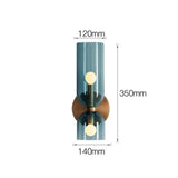Double Head Glass Wall Lamp Led Sconce