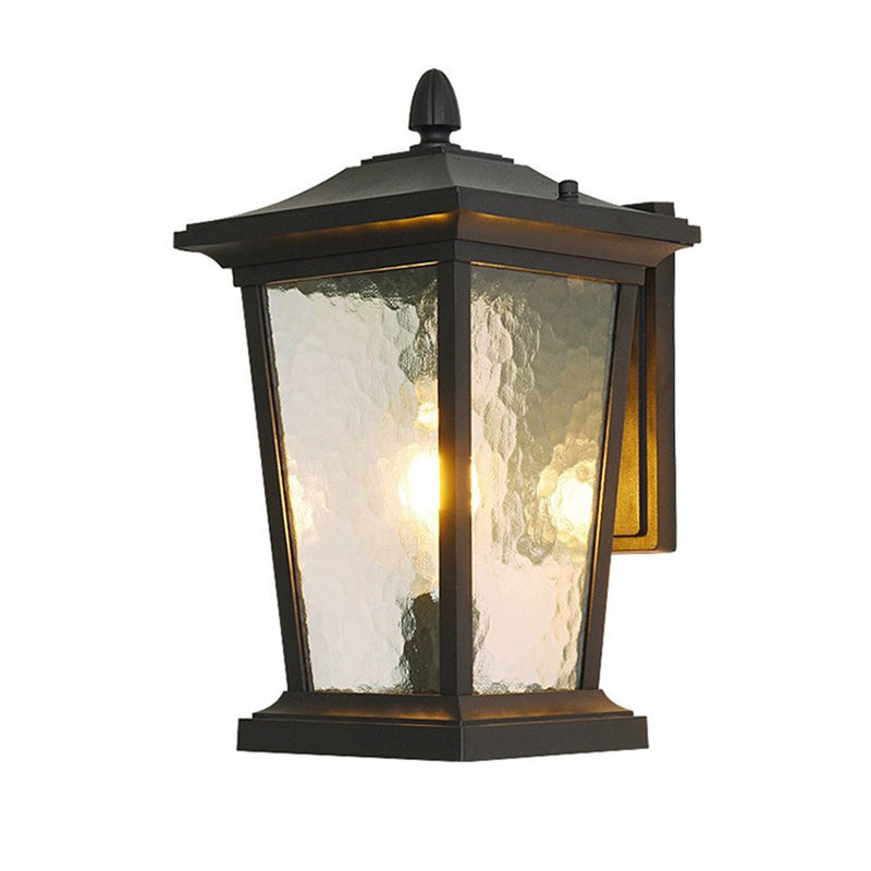 Farmhouse Waterproof Glass Shade Outdoor Wall Lamp