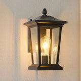 Farmhouse Waterproof Glass Shade Outdoor Wall Lamp