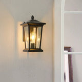 Farmhouse Waterproof Glass Shade Outdoor Wall Lamp