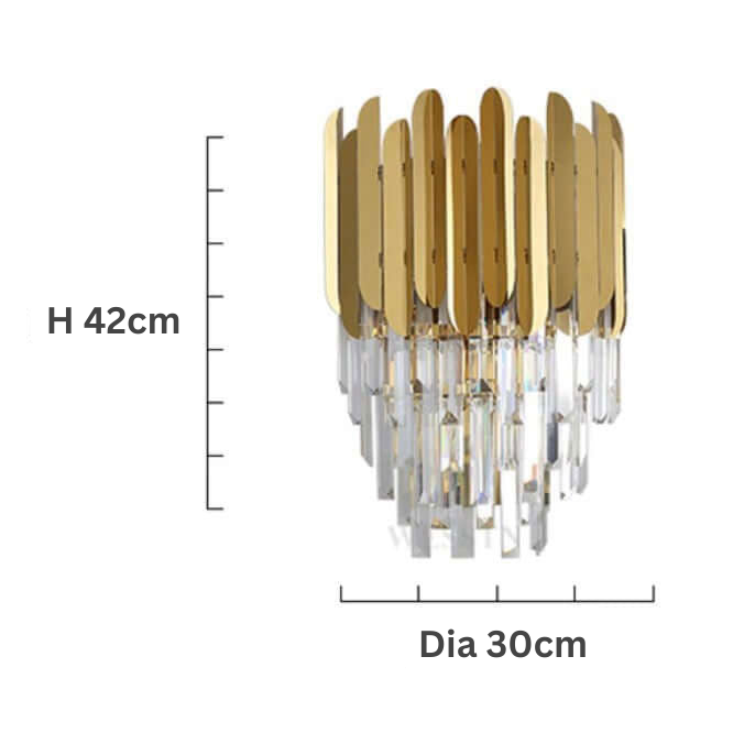 Mini chandelier Wall Light