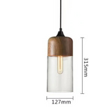 Jevaglo™ | Luxurious Pendant Light made of Glass and Wood