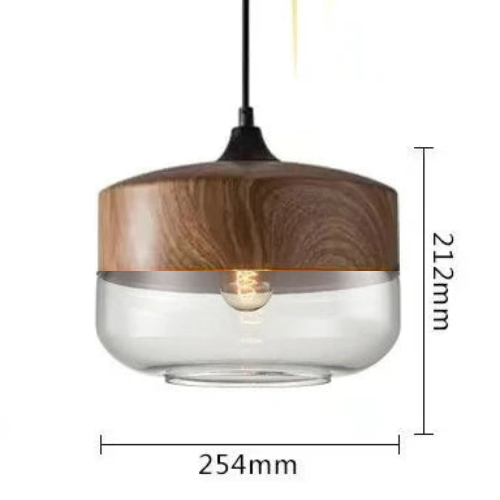 Jevaglo™ | Luxurious Pendant Light made of Glass and Wood