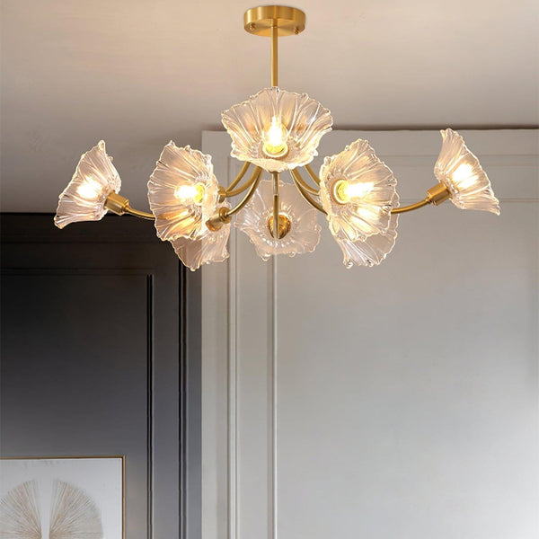 Kalin Flower Glass Chandelier