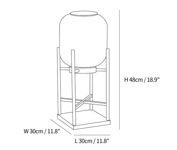 Solar Floor Lamp Lantern for Outdoors