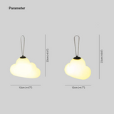 Minori Design Led Hanging Lamp Cloud Milk White Metal/Acrylic Garden