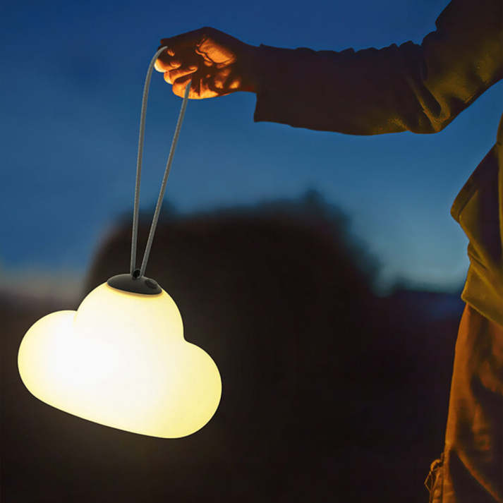 Minori Design Led Hanging Lamp Cloud Milk White Metal/Acrylic Garden