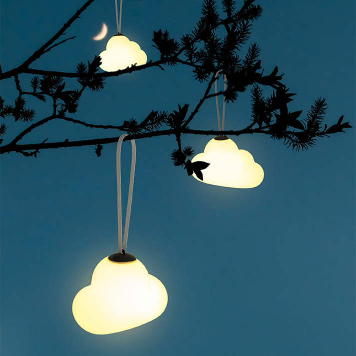 Minori Design Led Hanging Lamp Cloud Milk White Metal/Acrylic Garden