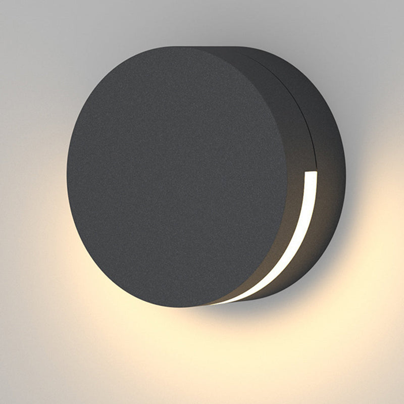 Modern Round Glass Ip65 Waterproof Outdoor Wall Lamp