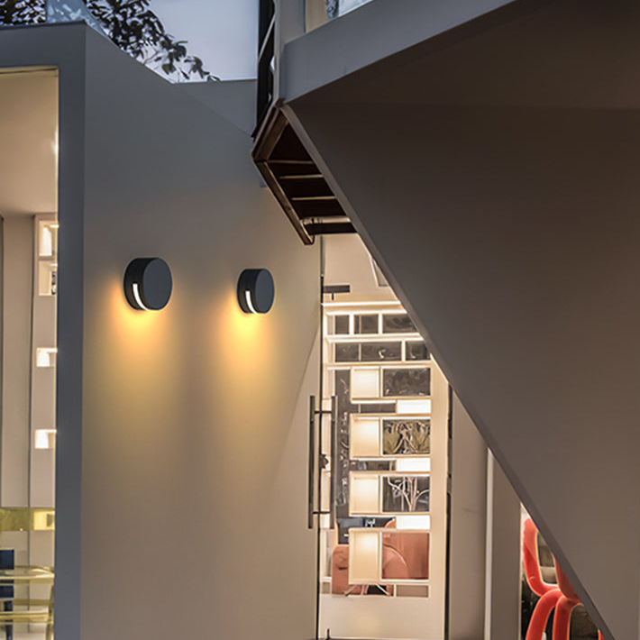 Modern Round Glass Ip65 Waterproof Outdoor Wall Lamp