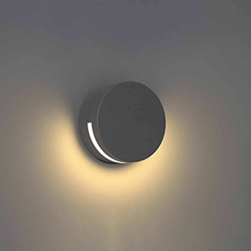 Modern Round Glass Ip65 Waterproof Outdoor Wall Lamp