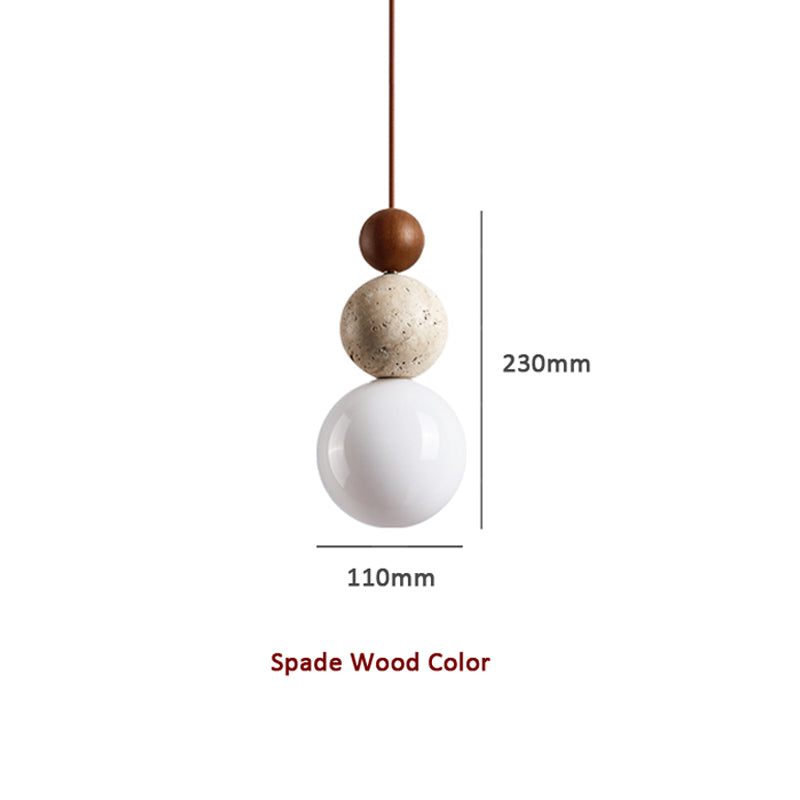 Modern Simple Style Travertine Pendant Light