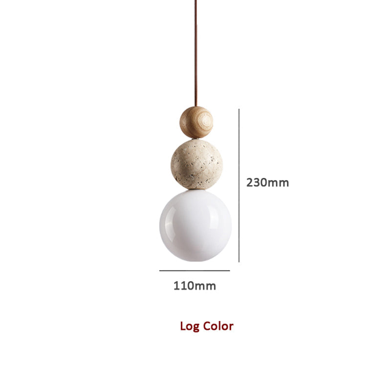 Modern Simple Style Travertine Pendant Light
