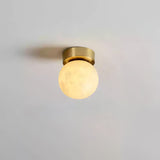 Moon Alabaster Ceiling Light