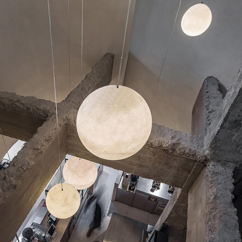 Moon pendant light