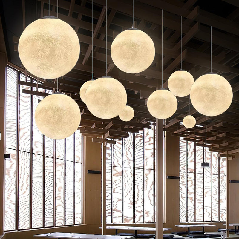 Moon pendant light