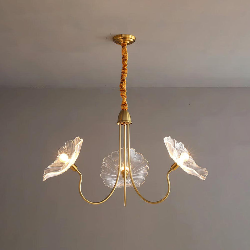 Murano glass flower chandelier