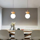 Nordic Pendant Light Made From Half-Wood