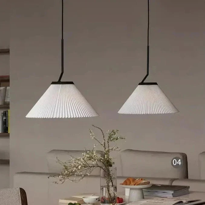 Noridic Geplooide Creme Hanglamp
