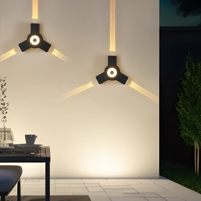 Outdoor - Cruciform Wall Lamp With Warm White Led
