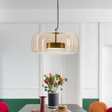 Hotel glass pendant light