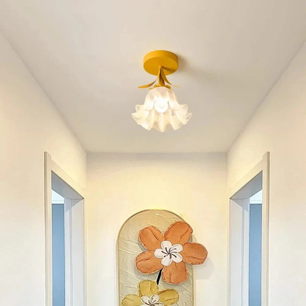 French Tiffany Simple Mini Flower Ceiling Light