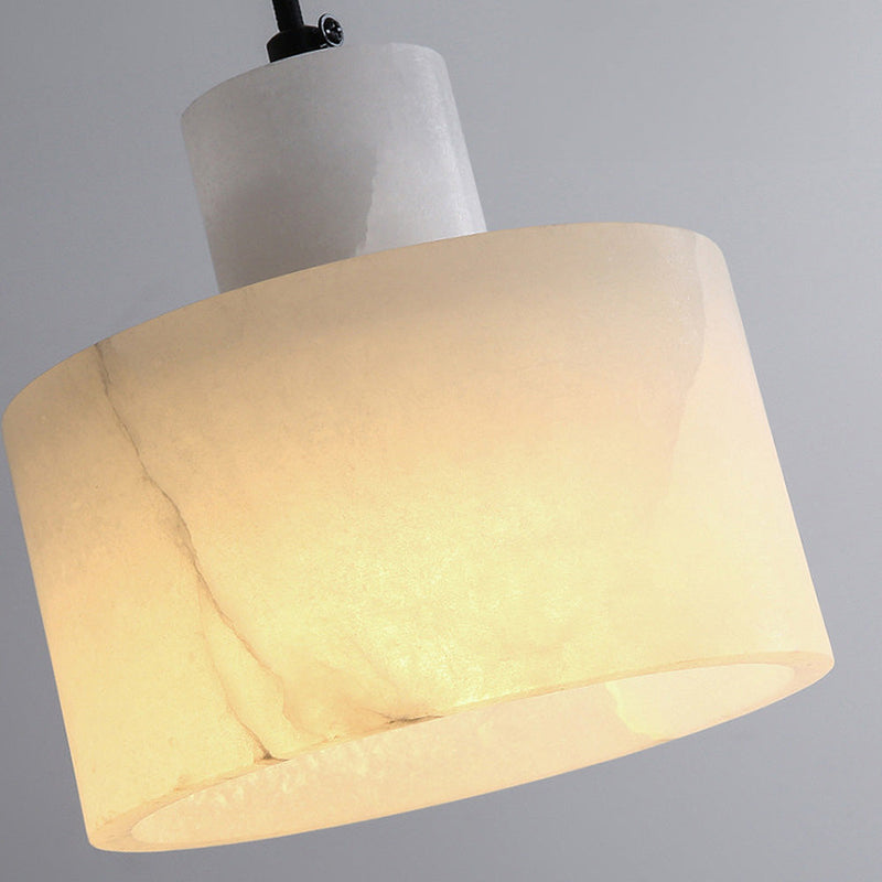 Scandinavian Simple Pendant Light Made Of White Marble
