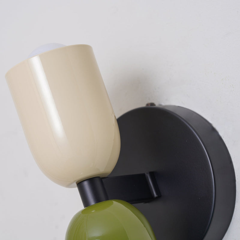 Vintage double head creative home deco wall light