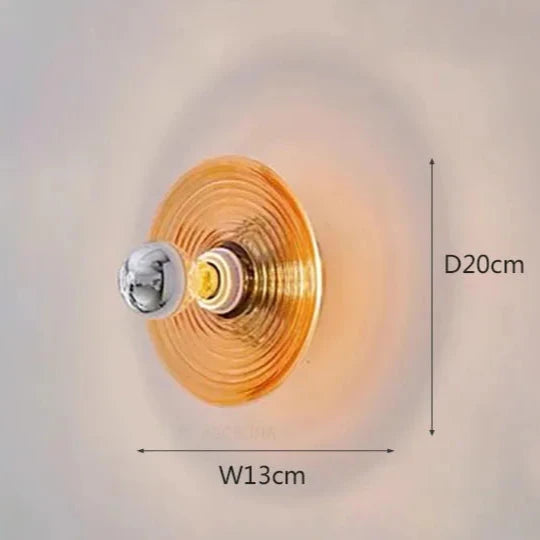 Vintage Led Glass Wall Sconce