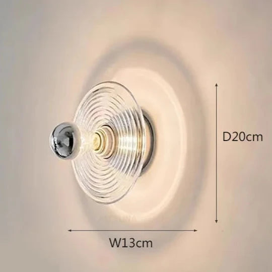 Vintage Led Glass Wall Sconce
