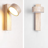 Wabi Sabi Off-White Travertine Wall Lamp