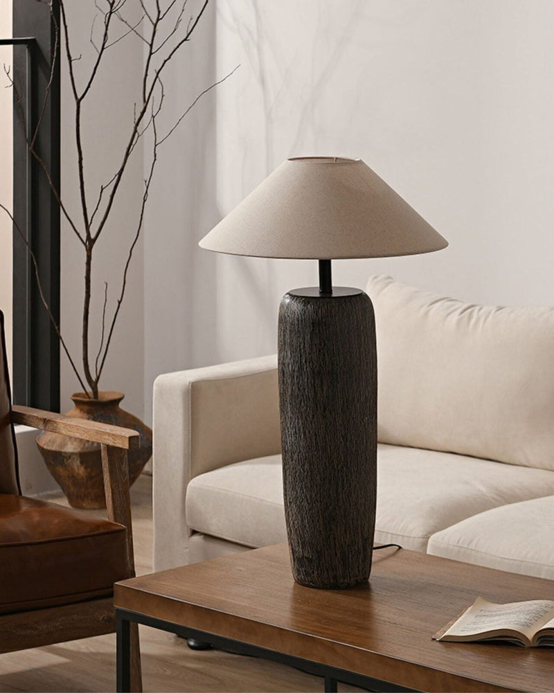 Weathered Wood Floor Lamp