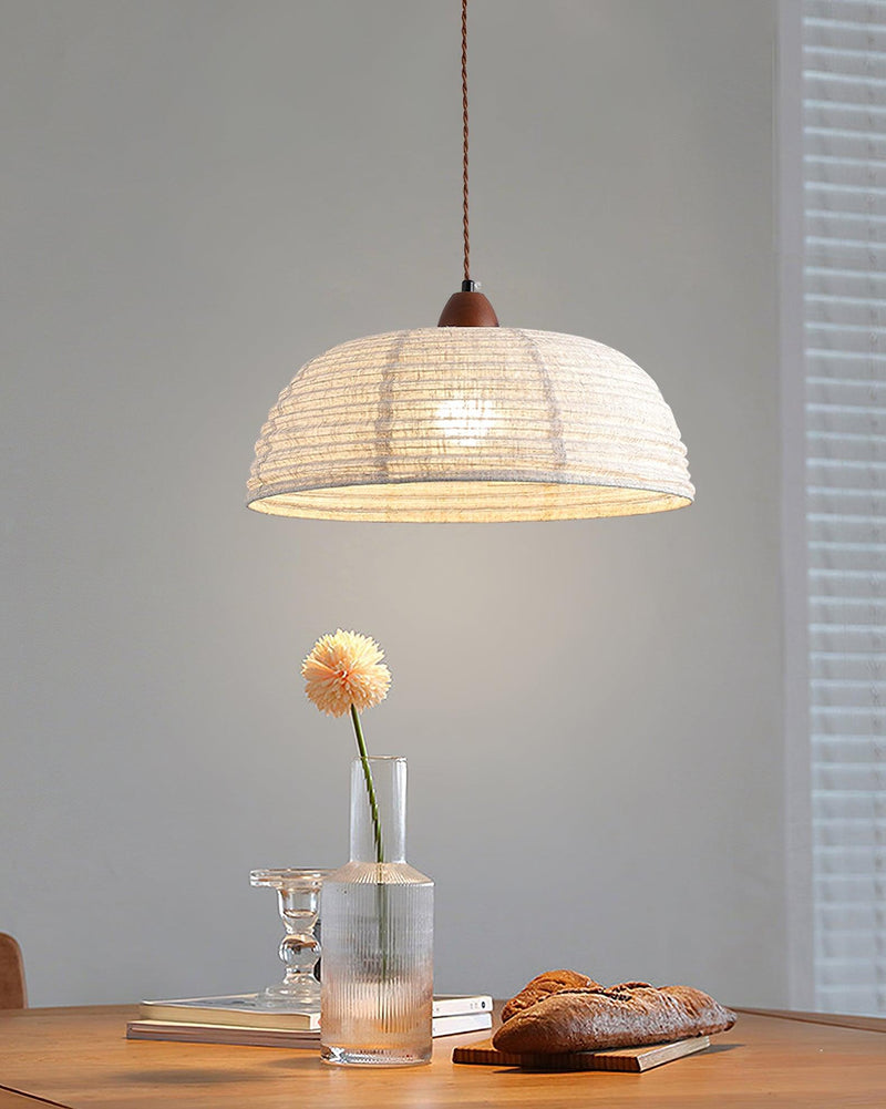 Wood And Fabric Series Pendant Lamp
