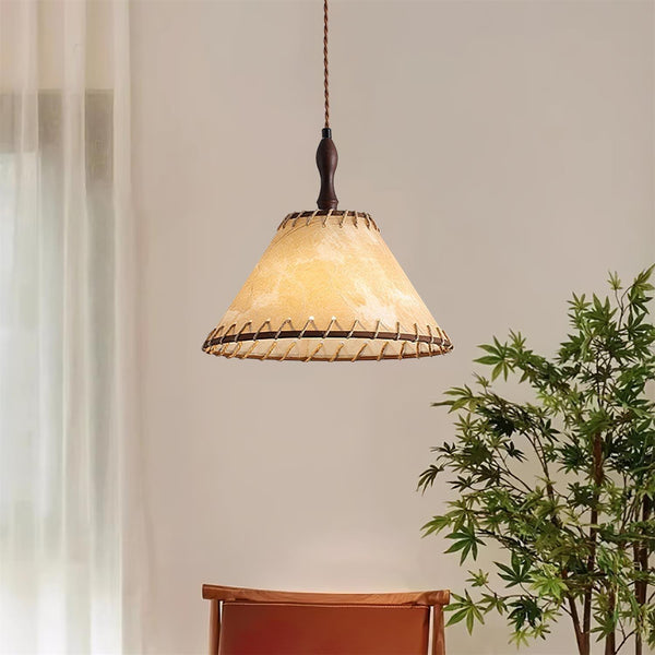 Wood And Fabric Series Pendant Lamp