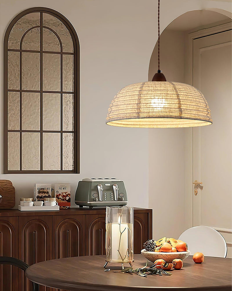 Wood And Fabric Series Pendant Lamp
