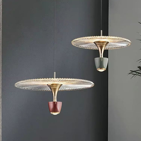 Modern Led Disc-Shaped Pendant Lamp