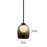 Modern Lustre Glass Ball Pendant Light