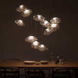 Minimalist Blown Glass Bubble Pendant Light