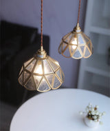 Brass Glass Pendant Light