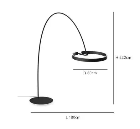 Nordic LED Designer Fishing Floor Lamp