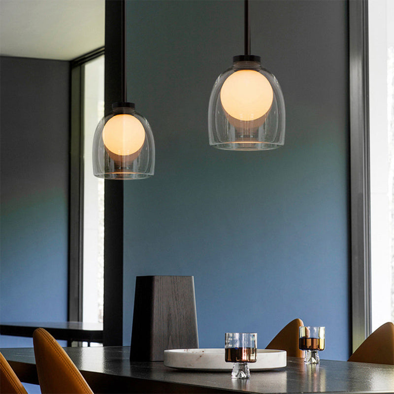 Modern Lustre Glass Ball Pendant Light