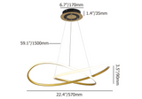 Minimalist Gold Circle Pendant Light LED Ceiling Light