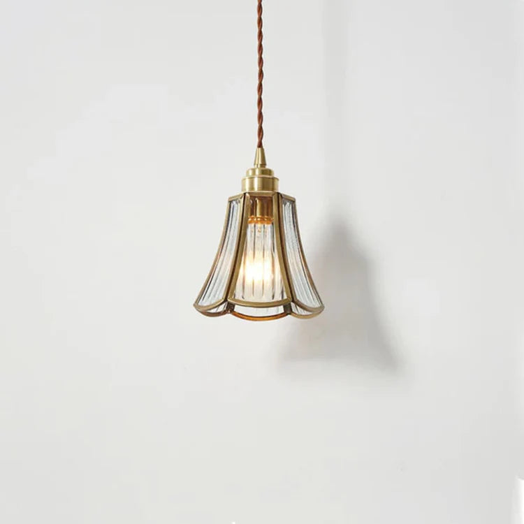 Brass Glass Pendant Light