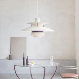 Morandi Modern LED hanging lamp with shade